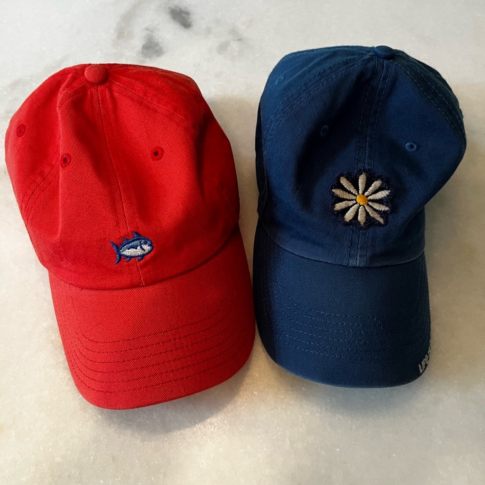 Women’s Ball Cap Bundle – Life Is Good Daisy + Extra Similar Style New Cap